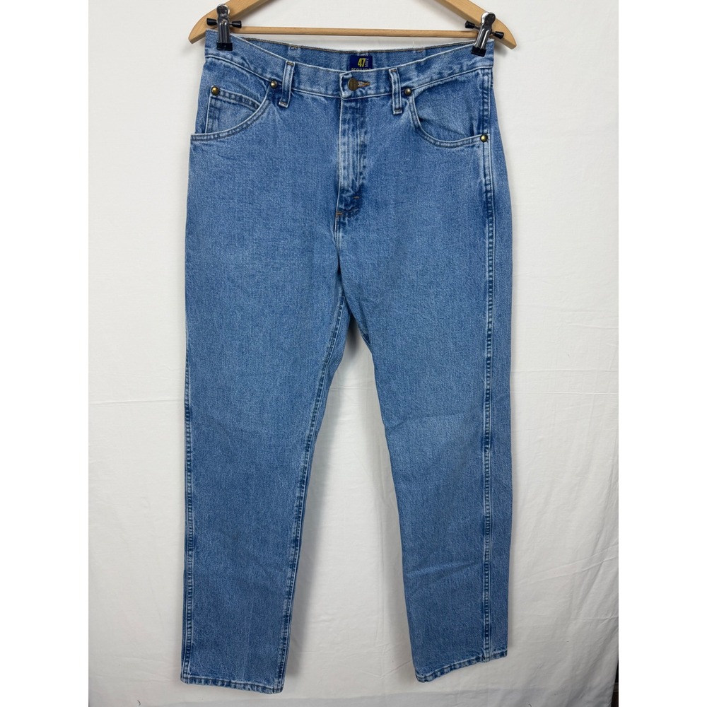 Wrangler Mens 100% Cotton Jeans 34x34 Blue Regular Fit 47MWZ Cowboy Cut